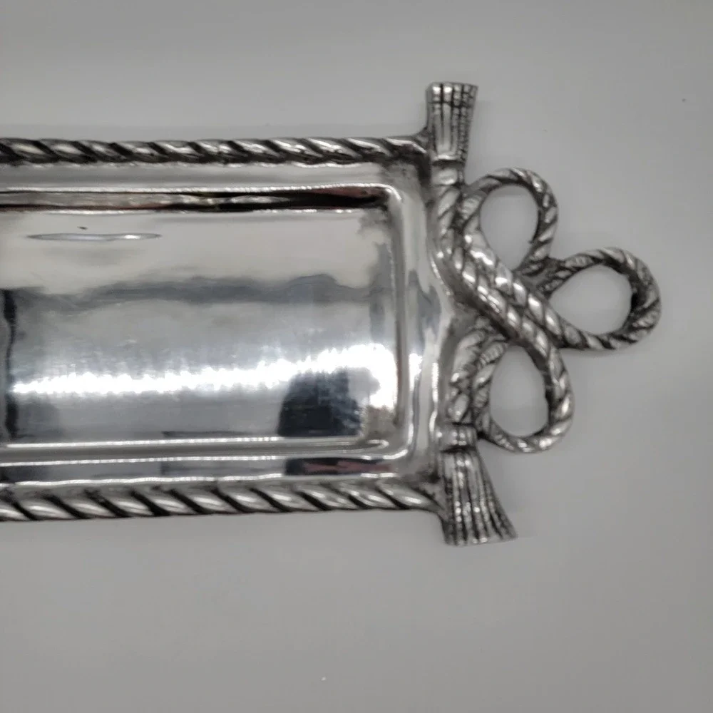Pewter Serving Tray Rectangular 25.5